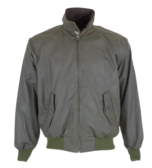 Hypoallergenic Fibers London Edge W19 - Harrington Wax Jacket - DARK OLIVE