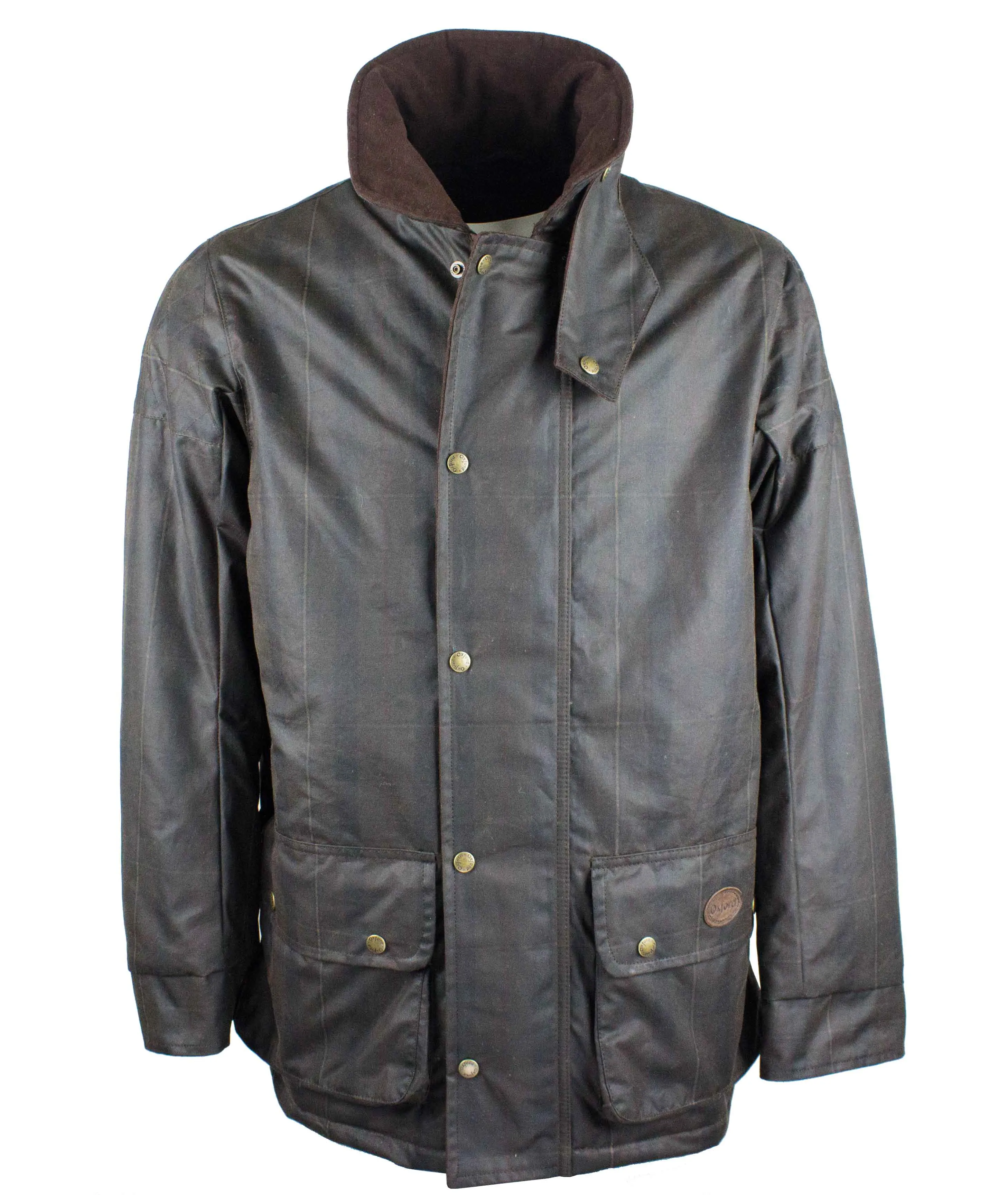 W209 - Men's Chelsea Padded Tartan Wax Coat - CALEDONIA Opaque Core Cotton Glow