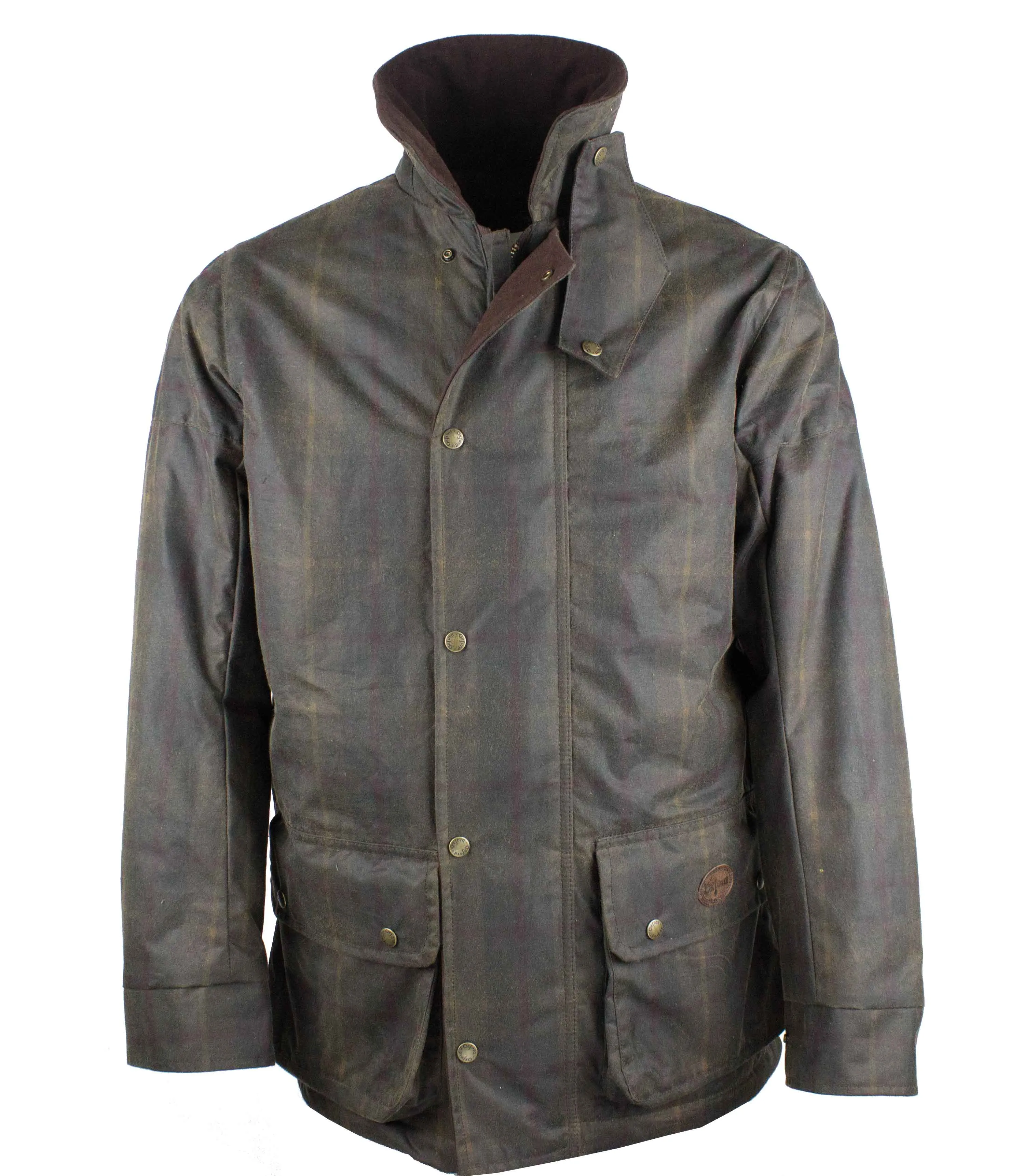 W209 - Men's Chelsea Padded Tartan Wax Coat - HONEY Heroine Glow Smart Wear