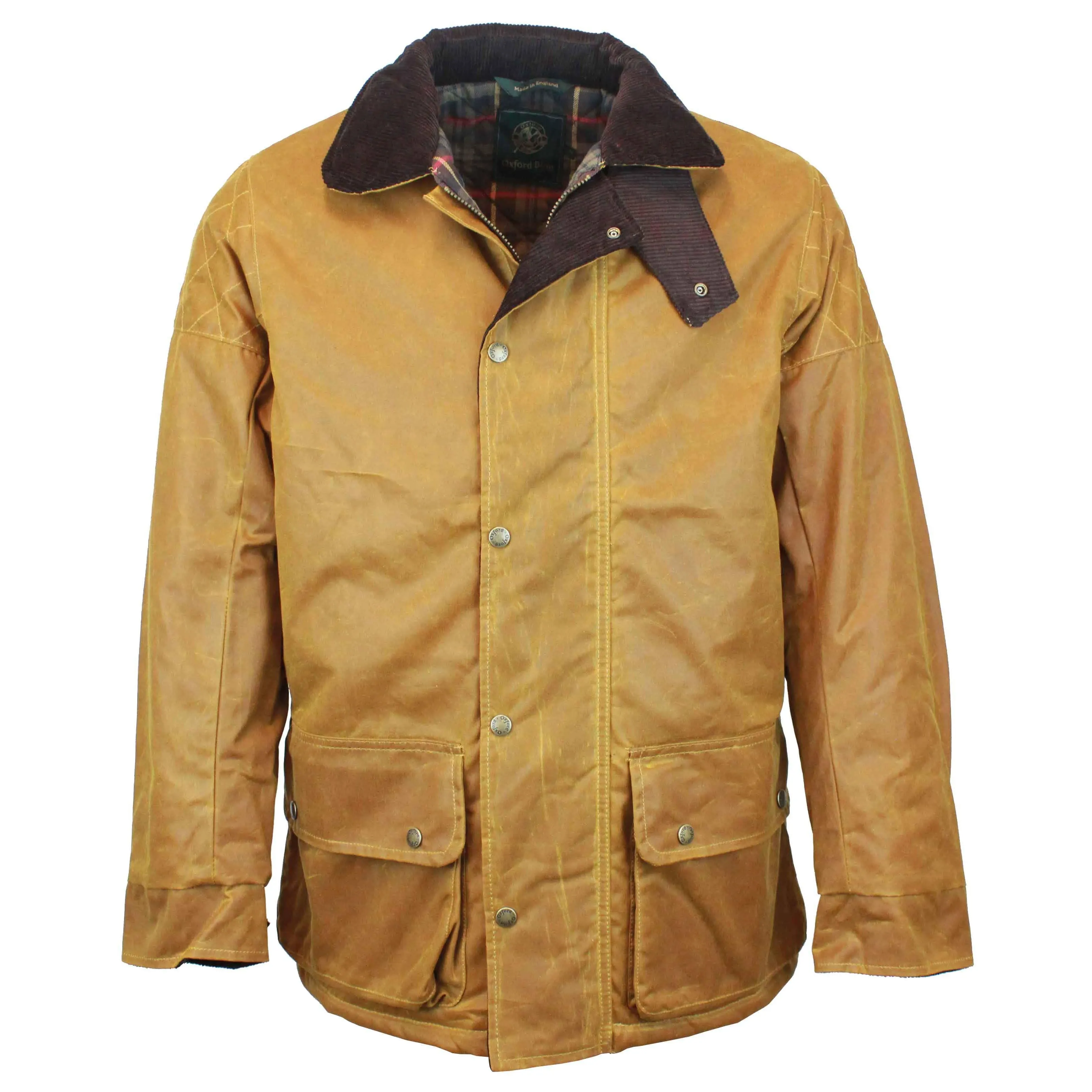 Green Soul Flex Fit W212 - Men's Chelsea Padded Wax Antique Coat - GOLD