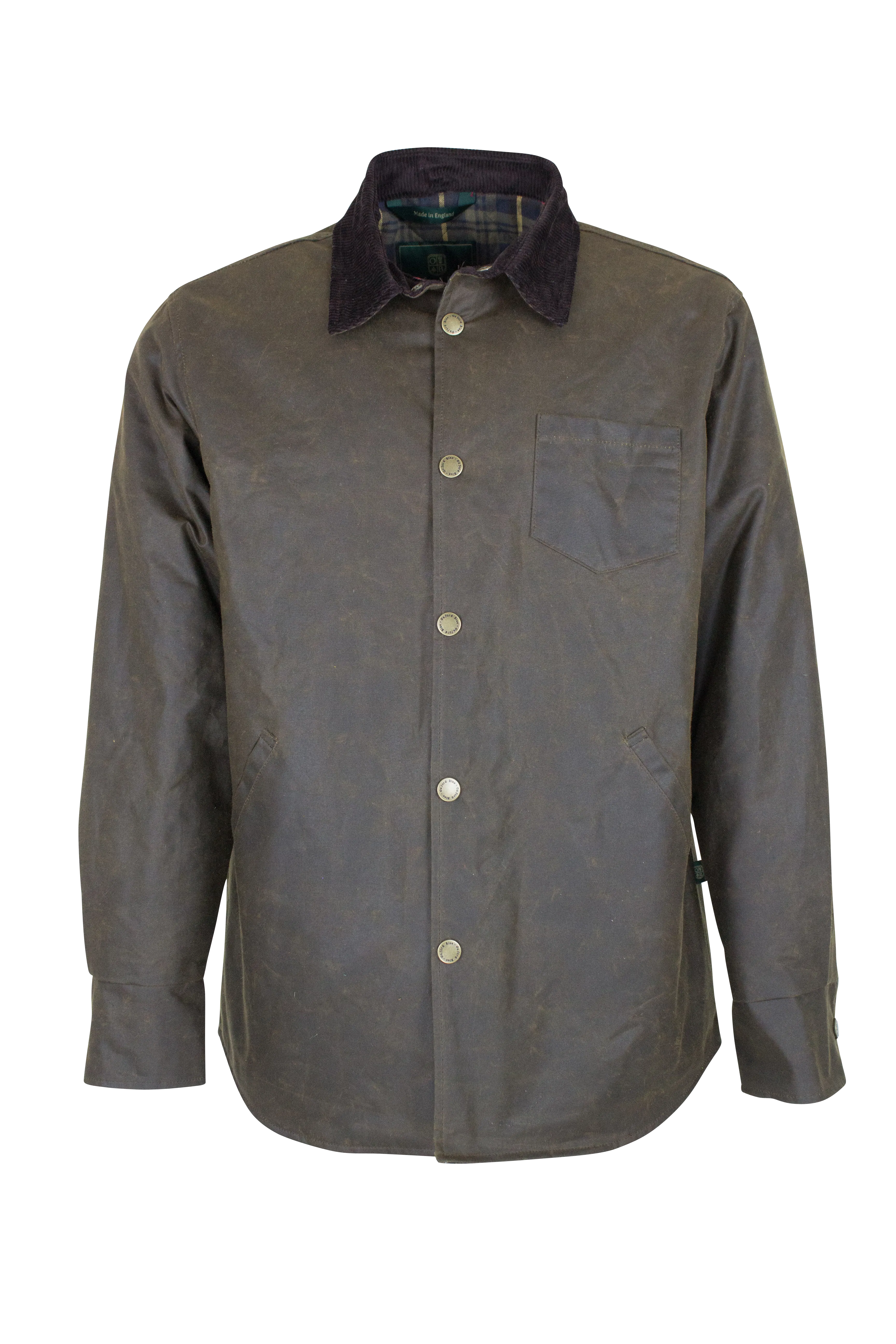 W26 - Men's Alum Antique Wax Overshirt - CARAMEL SustainableCertified Cyber Glow