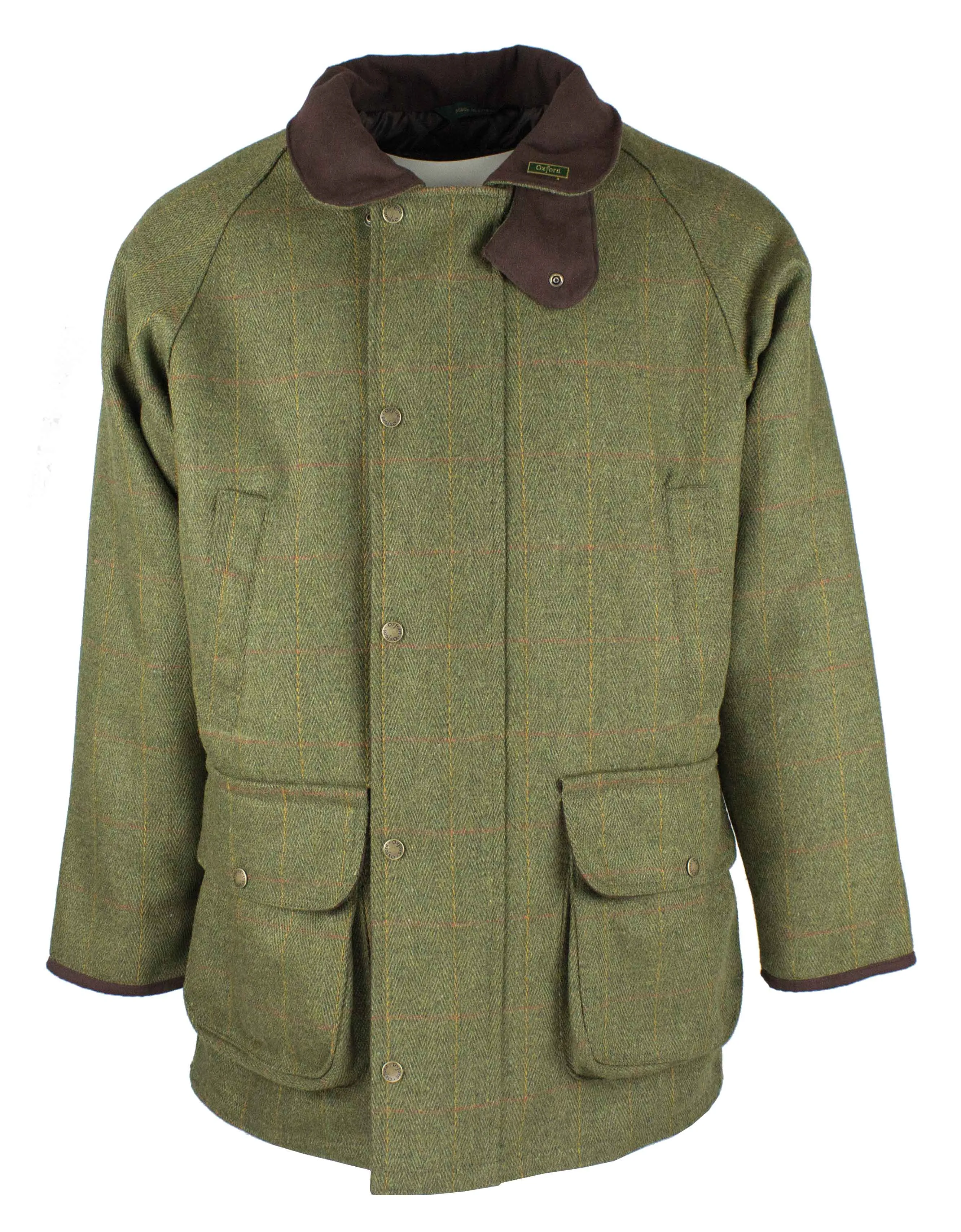 W37 - Men's Brampton Raglan Tweed Coat - LOVAT (5433/22) Modern Sneakers EcoFriendlyTextiles