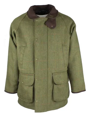 W37 - Men's Brampton Raglan Tweed Coat - LOVAT (5433/22) Trendy Hat