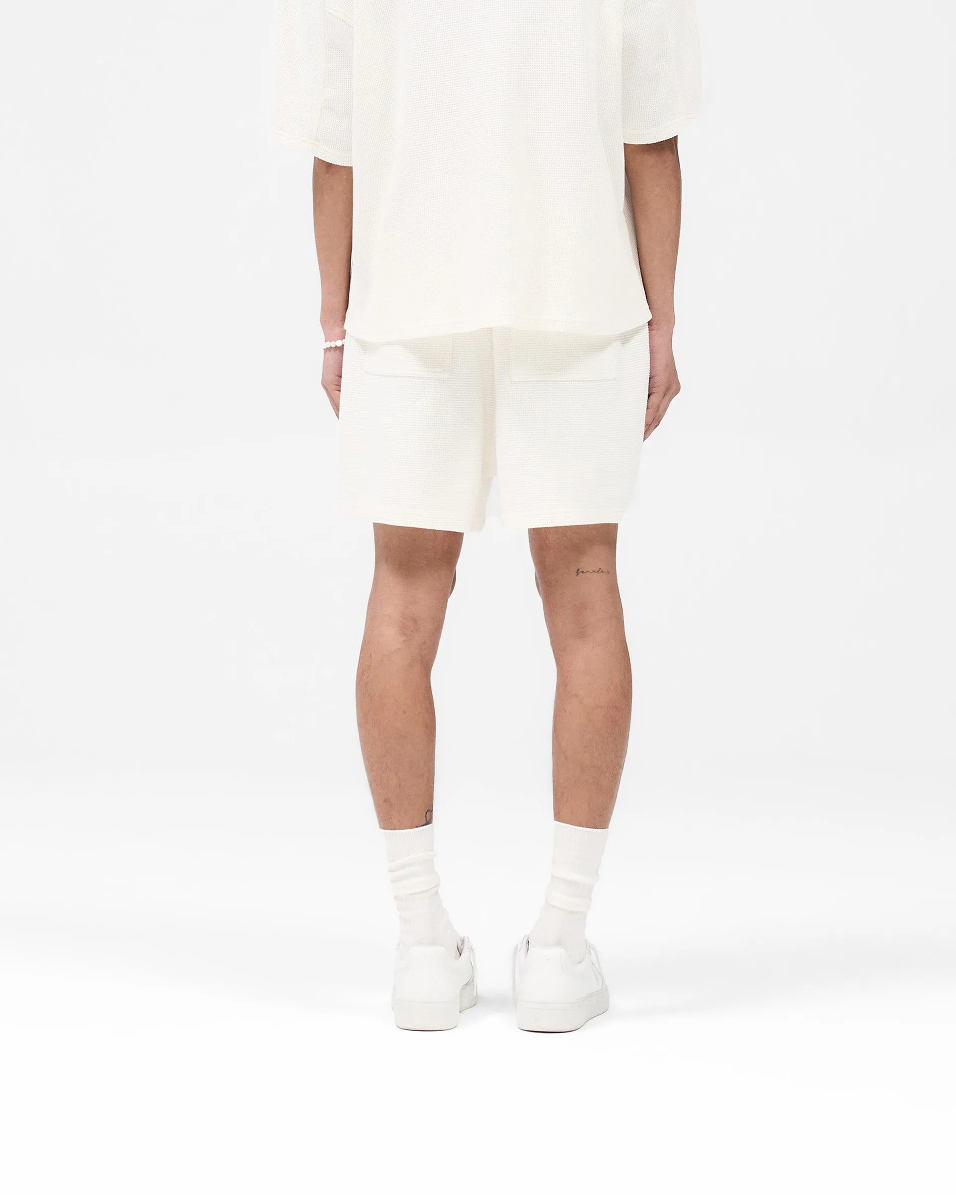 No Pinch Waffle Shorts - White