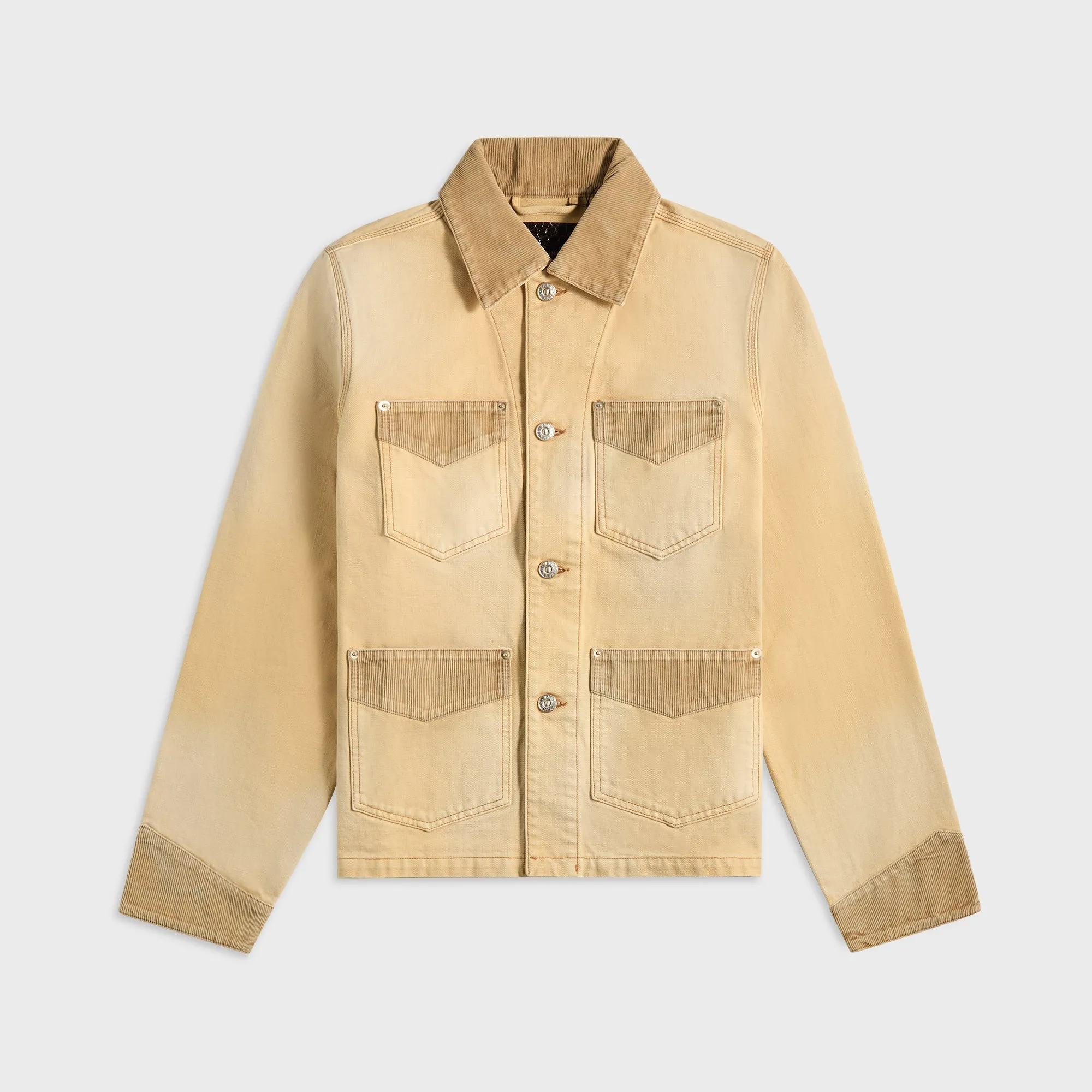 Wales Bonner Sierra Canvas Jacket - Sand / Brown Windproof Design