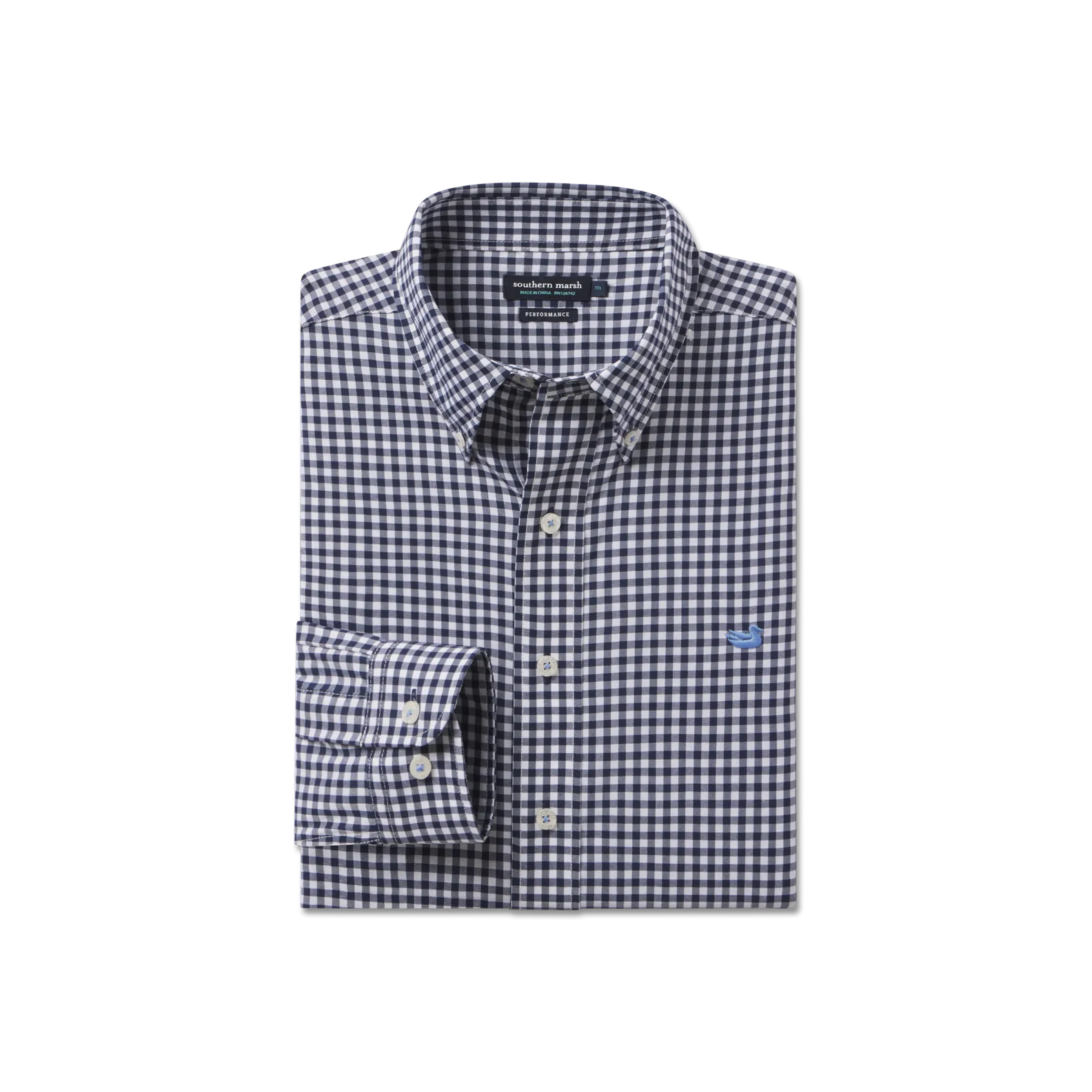 Durable Quality Brentwood Gingham Performance Dress Shirt
