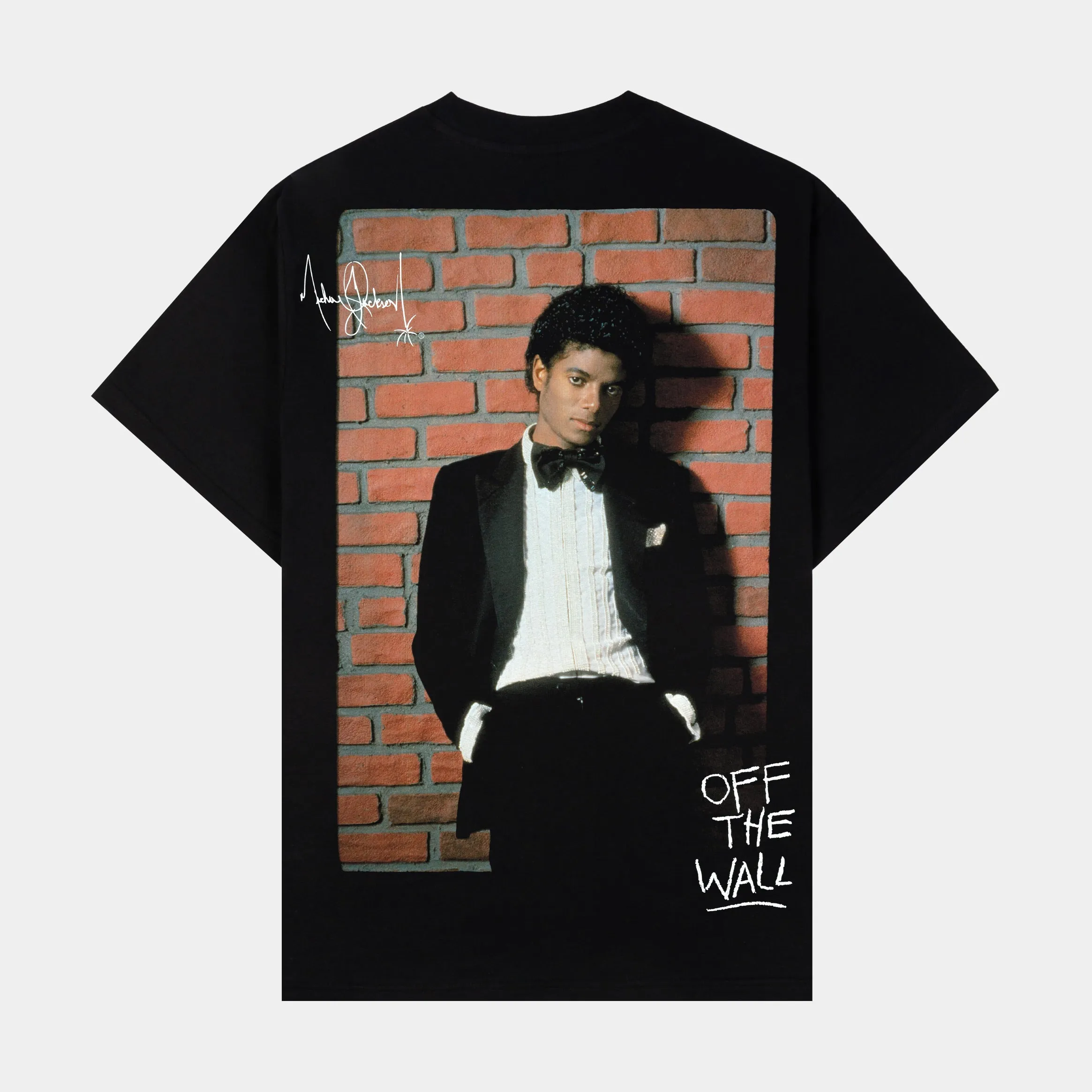 SP x Michael Jackson Brick Mens Short Sleeve Shirt (Black/White) Cozy Comfort