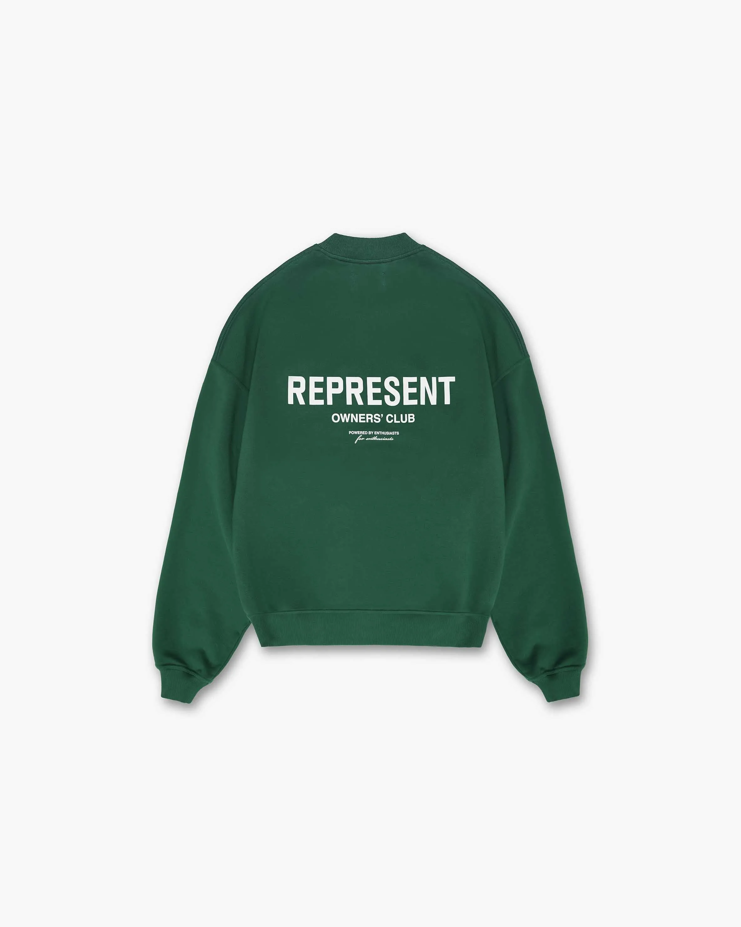 Represent Owners Club Sweater - Racing Green Warm in winter Practical clothing