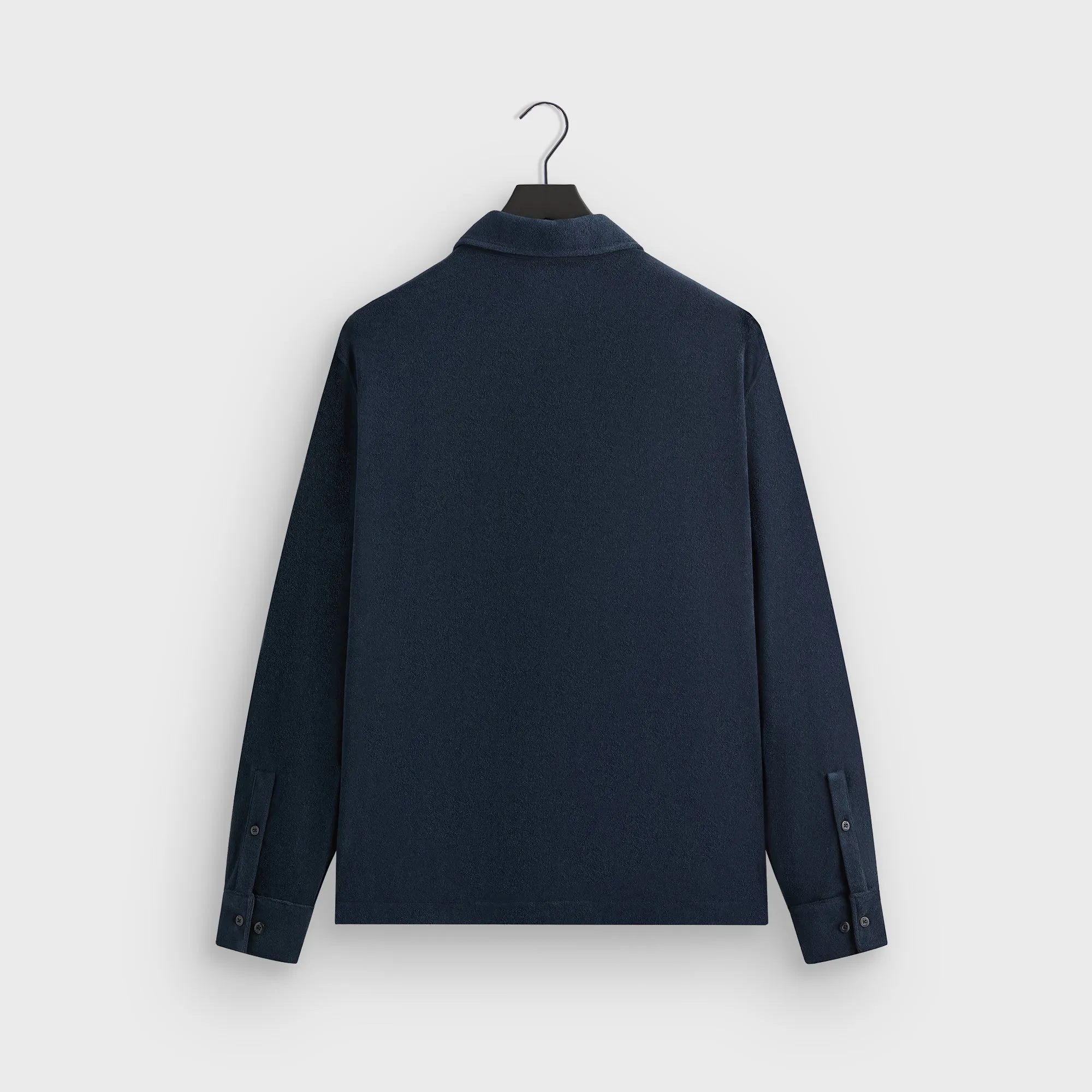 Kith Terry Boxy Collared Overshirt - Nocturnal ShrinkResistantFabric Softshell Construction