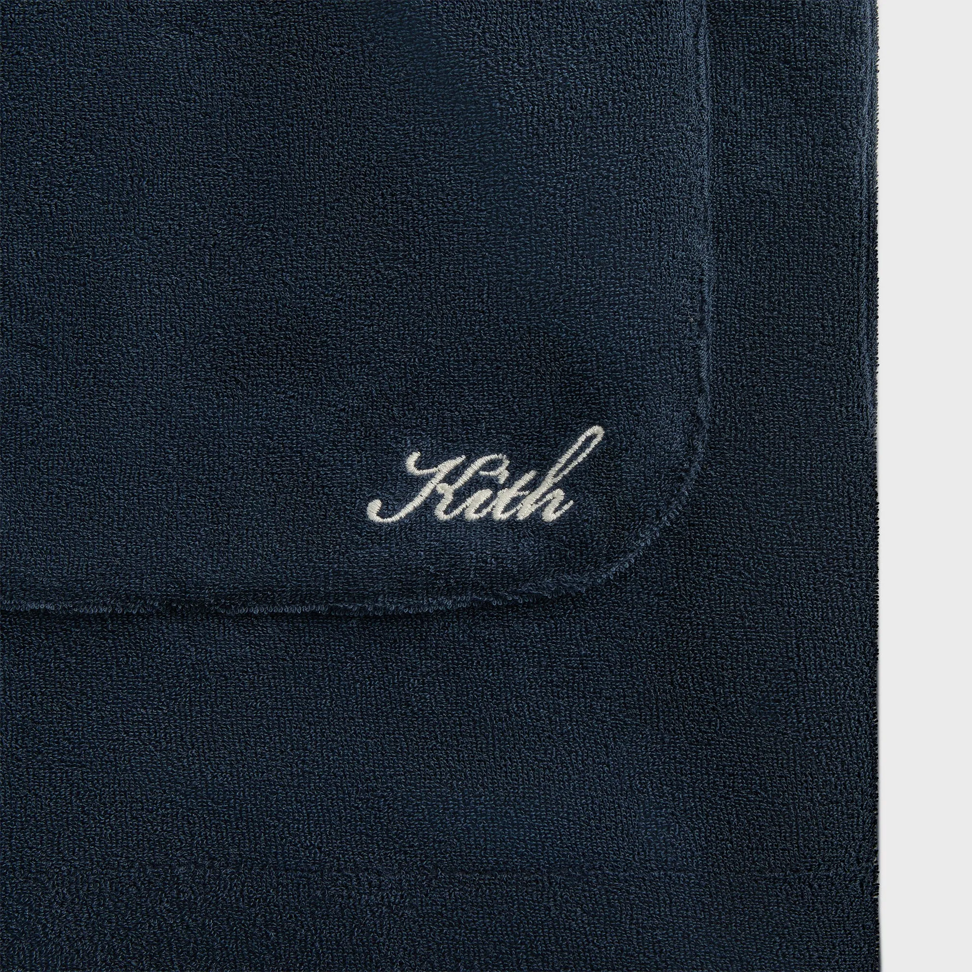 Heat Sealed Edges Kith Terry Boxy Collared Overshirt - Nocturnal