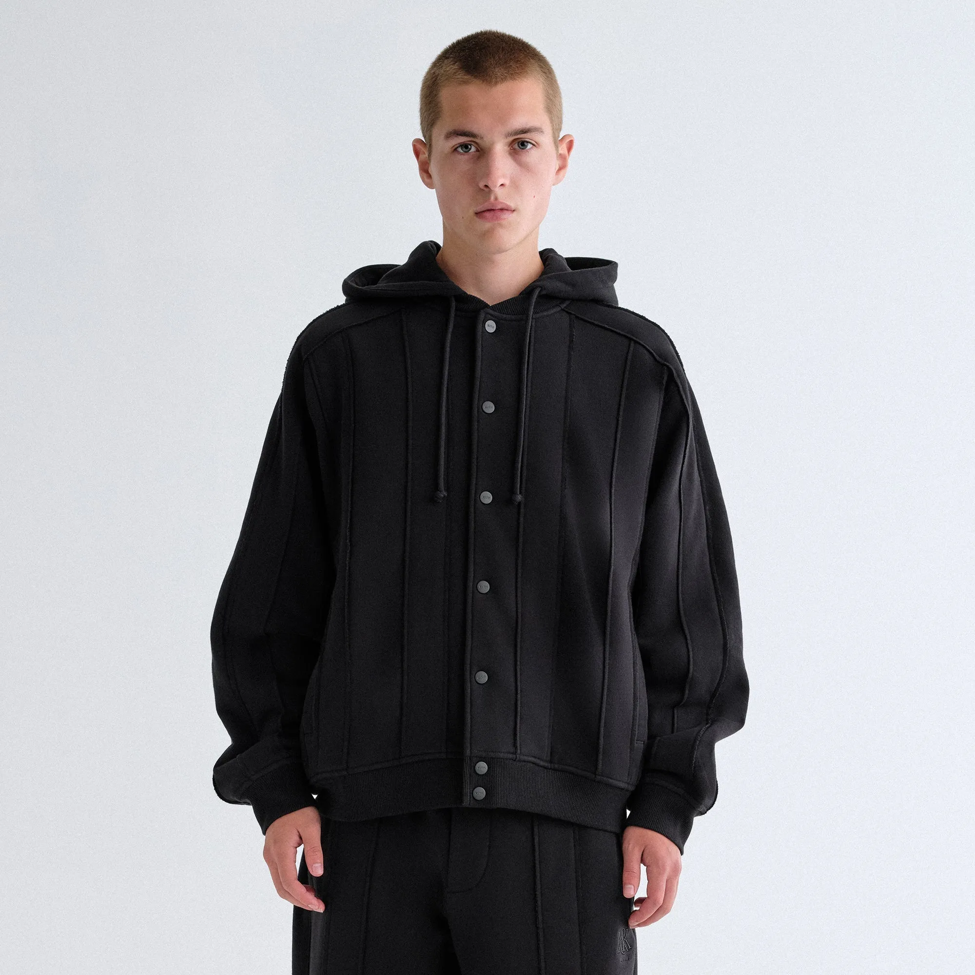 Kith Hooded Marvin Bomber Jacket - Black Versatile Daily Layer Street Ready