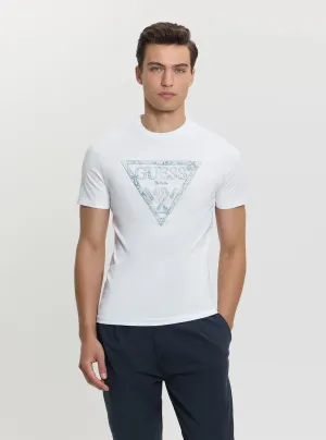 quick-drying White Logo Triangle T-Shirt
