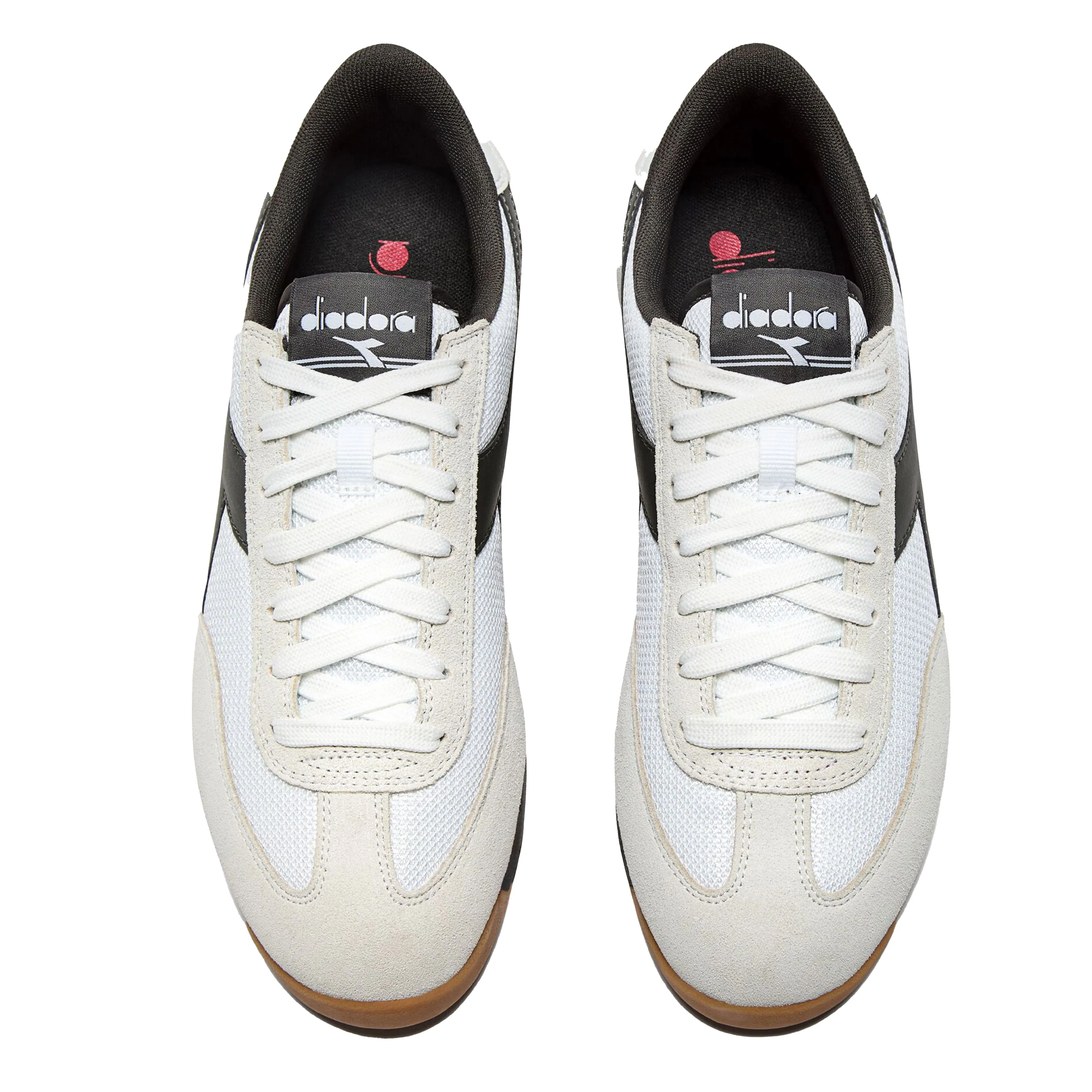 Stretchable Collar Design Diadora Cross Trainer White / Black Beluga