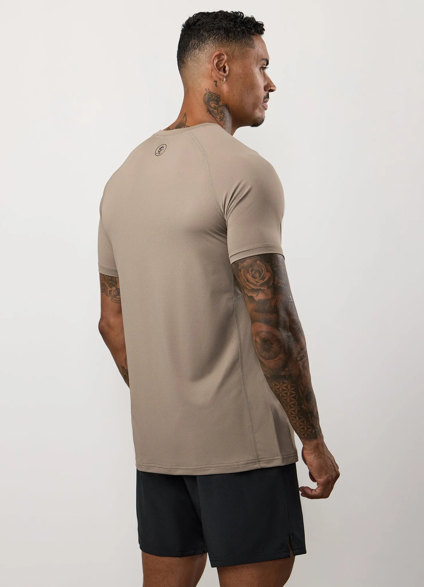 High-Quality Fabric Gym King Energy Tee - Truffle
