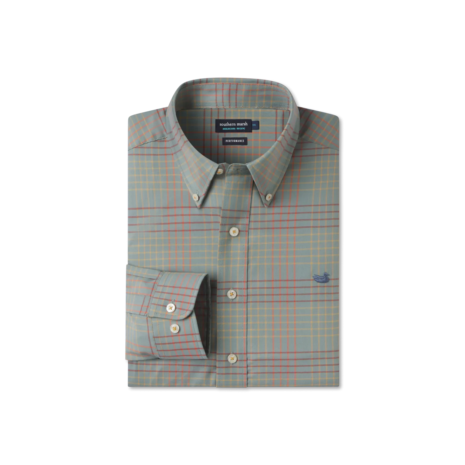 Moisture Wicking Material Seasonal Wear Winfield Grid Performance Dress Shirt