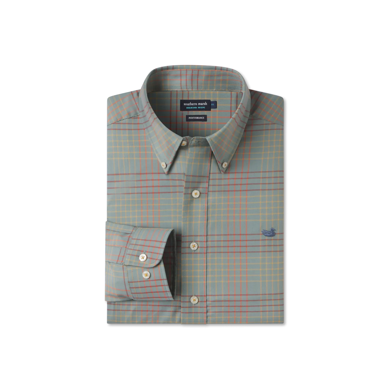 Winfield Grid Performance Dress Shirt Loose Comfort Comfortable Design