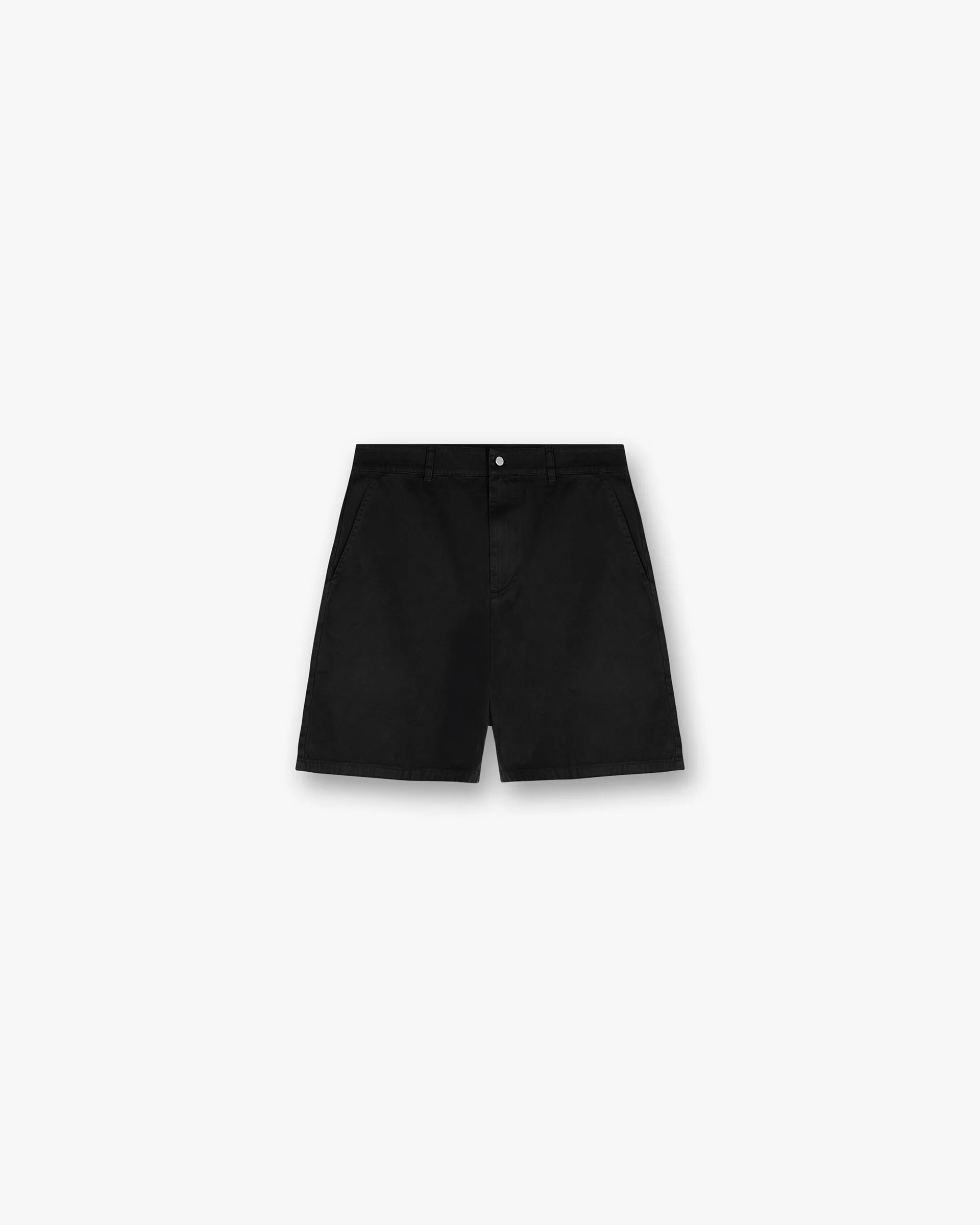 Quick Release Fasteners Cotton Tailored Short - Jet Black