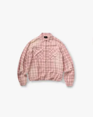 Stretchable Cloth Check Shirt - Quartz