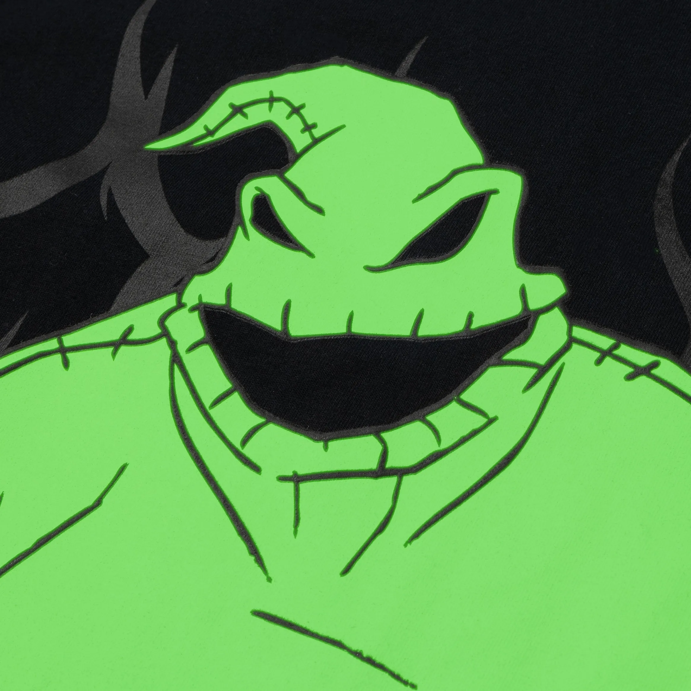 Self Fabric Tape Low Environmental Impact The Nightmare Before Christmas By Shoe Palace Oogie Boogie Mens Short Sleeve Shirt (Black/Green)