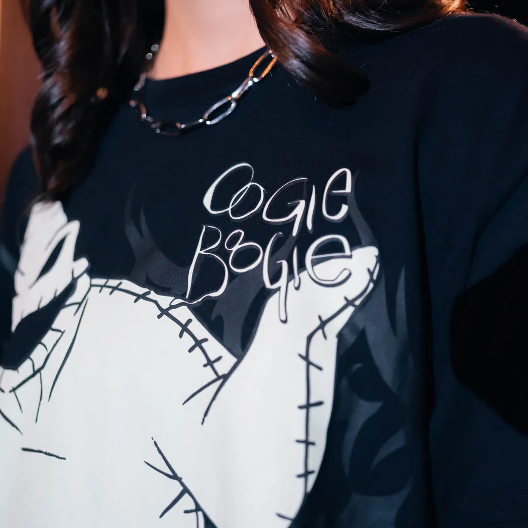 Oversized Cut The Nightmare Before Christmas By Shoe Palace Oogie Boogie Mens Short Sleeve Shirt (Black/Green)