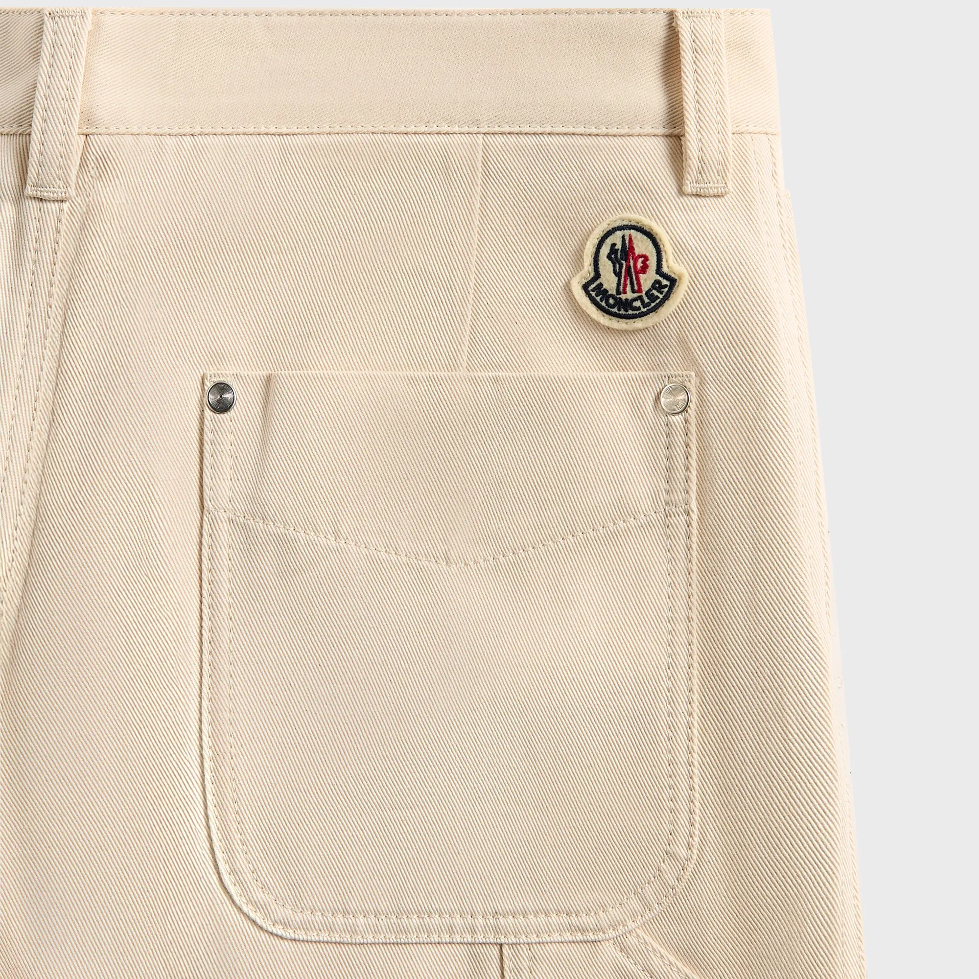 Moncler Shorts - White Anti Slip Waistband