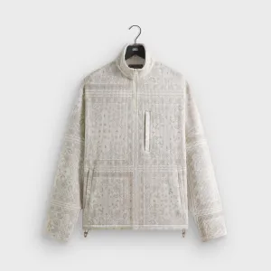 Kith Striped Interlock Claremont Quarter Zip - Canvas Mesh Lining