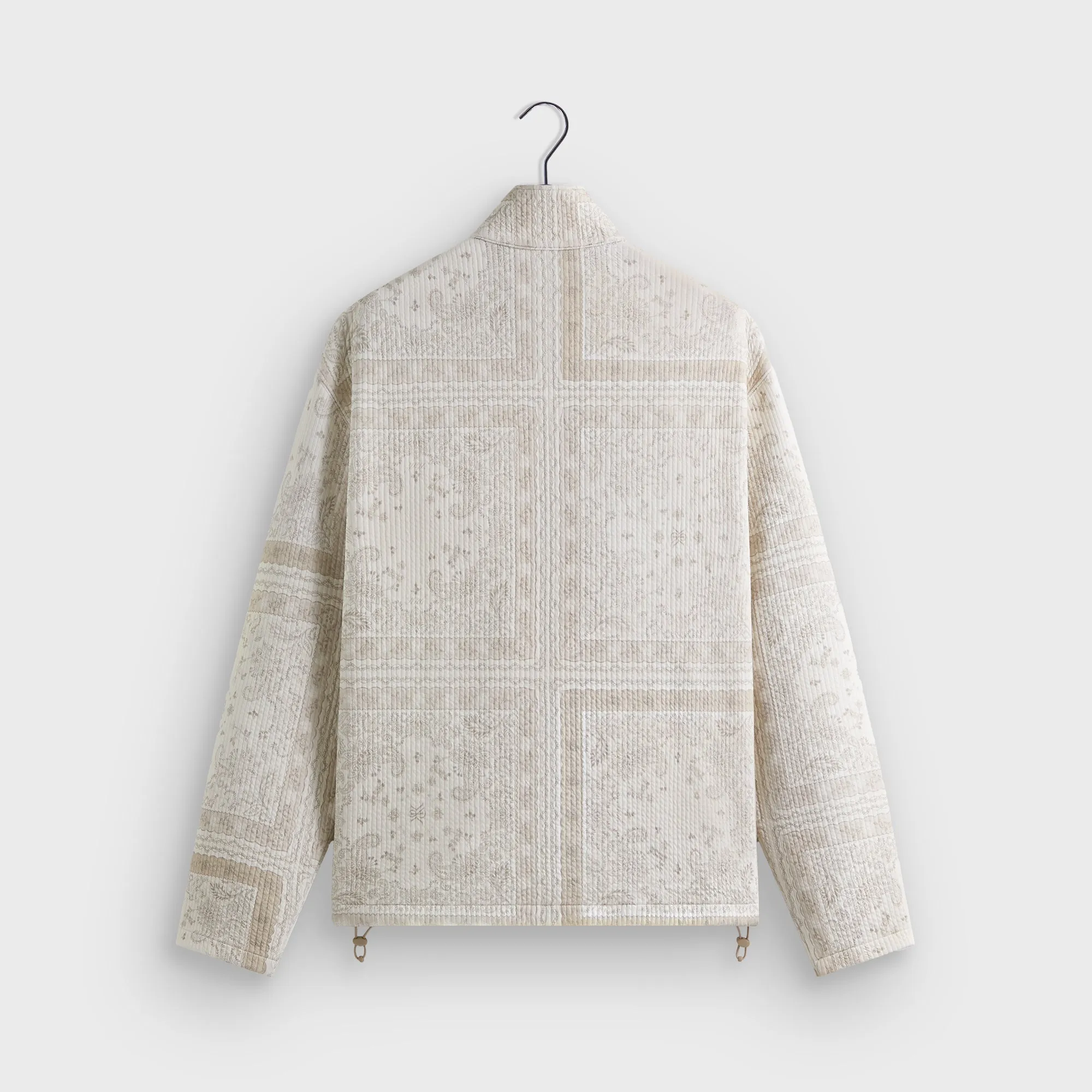 SlimSilhouette wrinkle free Kith Striped Interlock Claremont Quarter Zip - Canvas