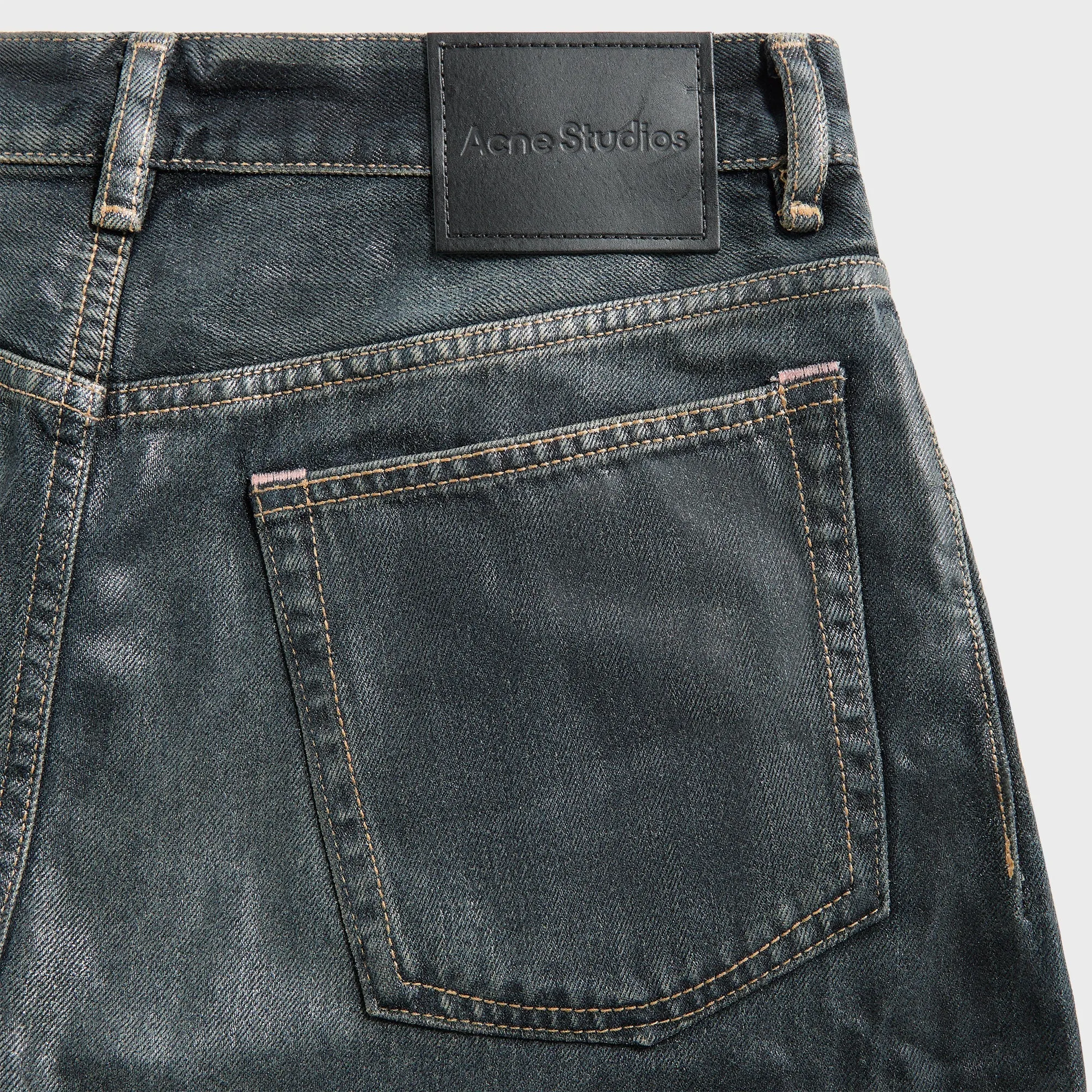 Acne Studios 2006M Jeans ?C Glossy Black Rainy Day Vintage Lover All Season Style