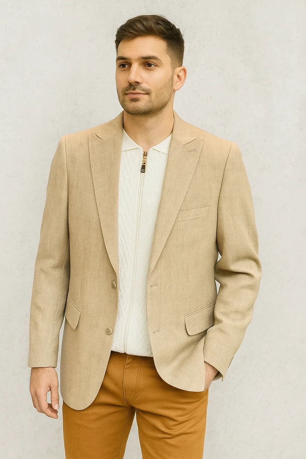 WaterRepellentExterior Zacchi Terri 73903  Blazer Tan