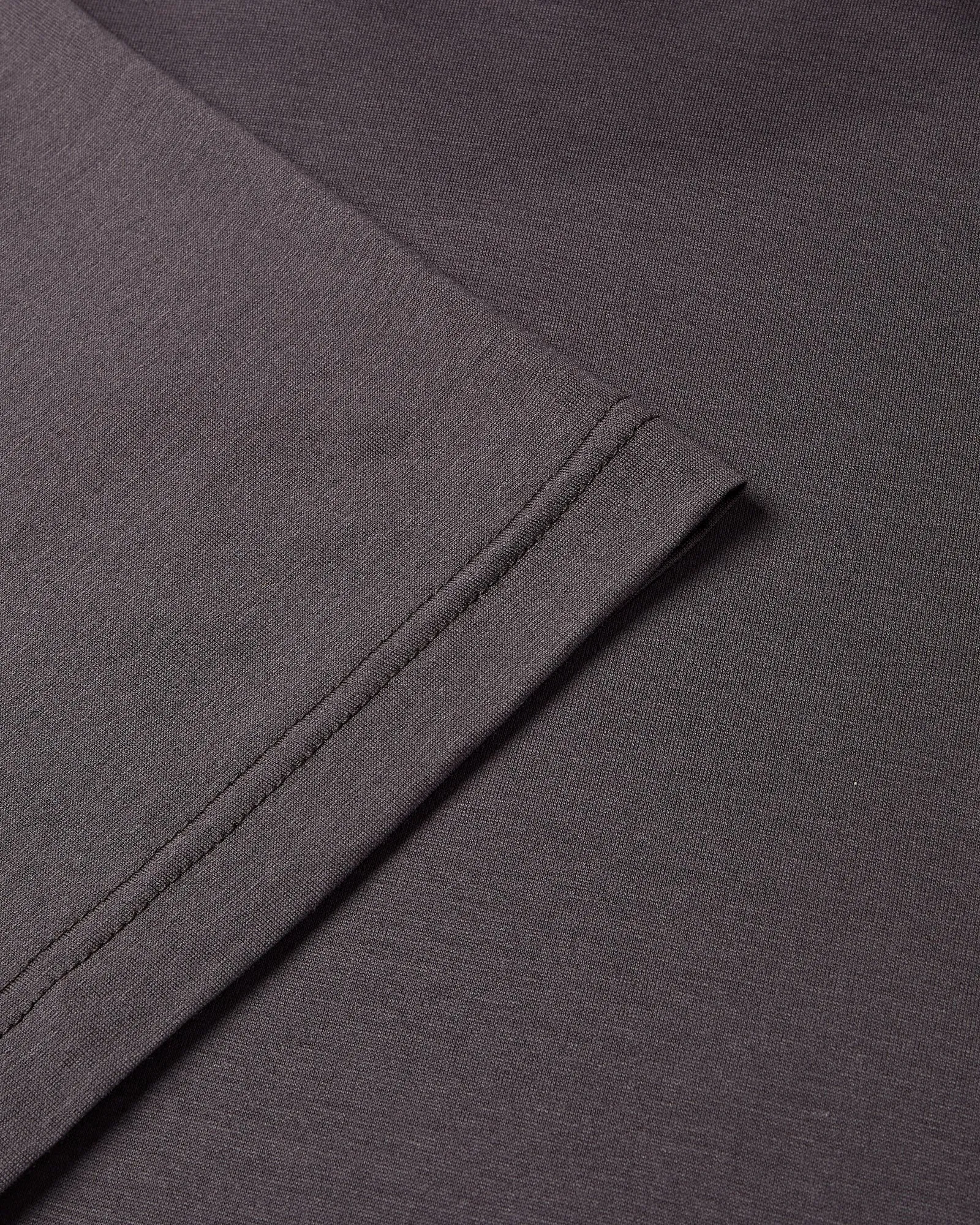 Layered Comfort Chilly Day Wear Zattura High Collar Short Sleeve Mercerised T-shirt (Carbon)