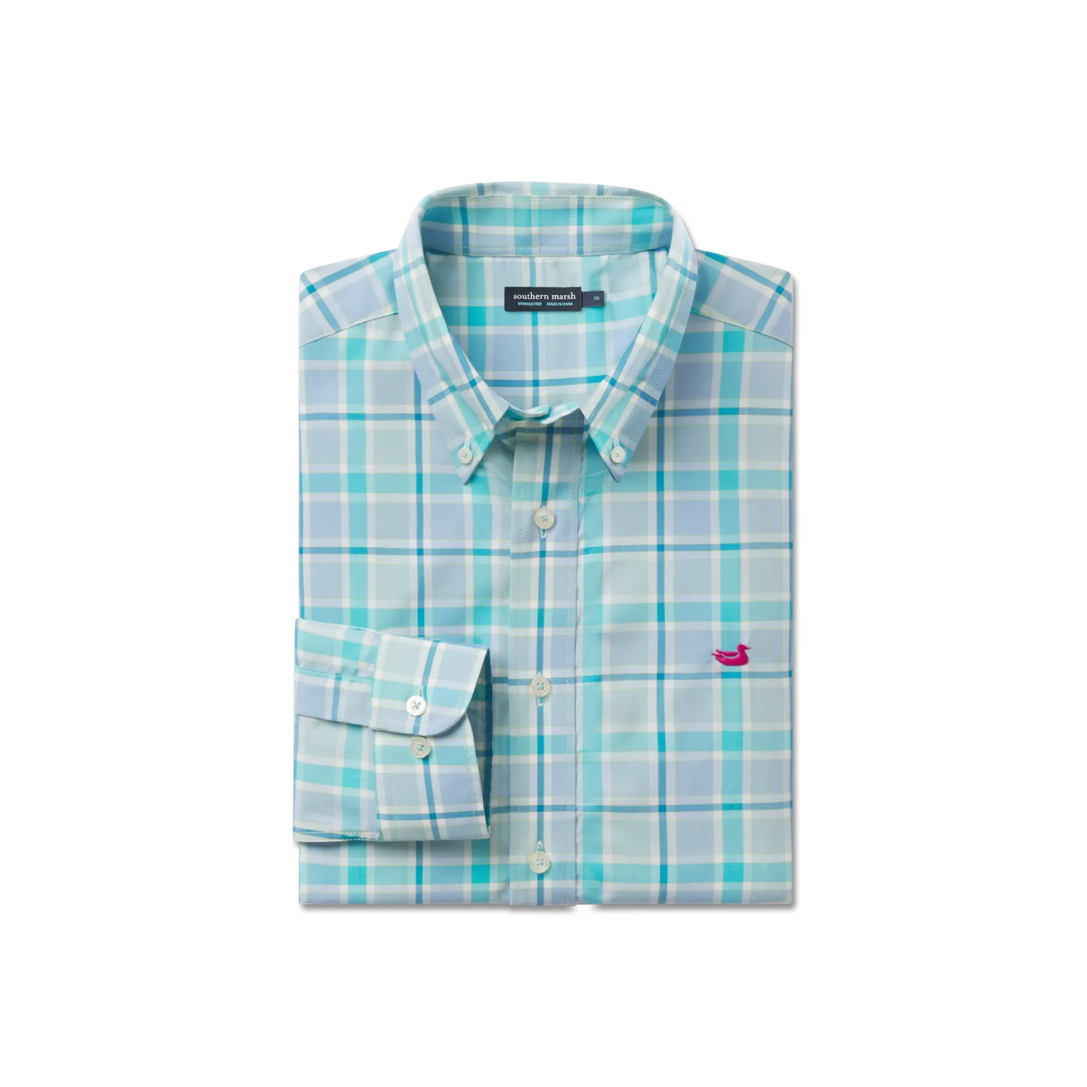 Brevard Plaid Dress Shirt Odor control